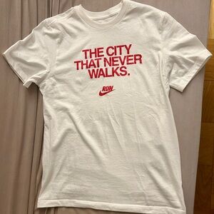 The Nike Run Tee: The City that Never Walks medium White T Shirt